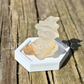 Flying Witch Cat with Hat on Broom - Small - Crystal Carving