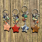 Star Crystal Keychain – Celestial Gemstone Charm for Protection & Intention