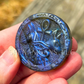 Anubis Labradorite Flat Carving