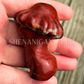 Mushroom Lady Body - Red Jasper - Crystal Carving