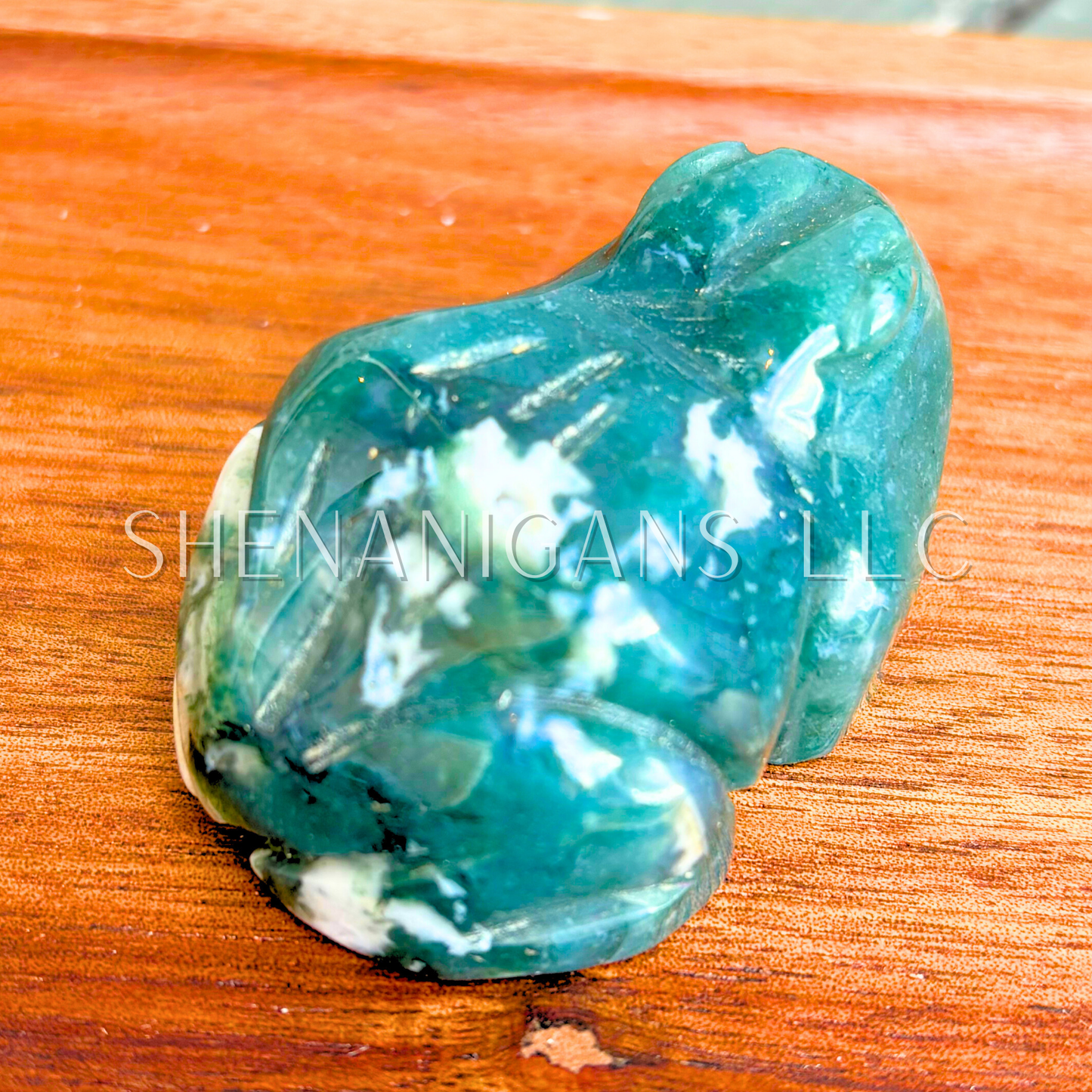 Medium Frog Crystal Carving – Natural Gemstone Figurine