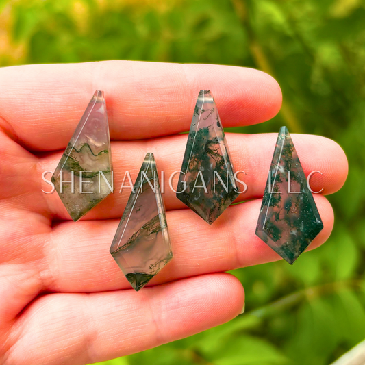 Moss Agate Kite Pendant