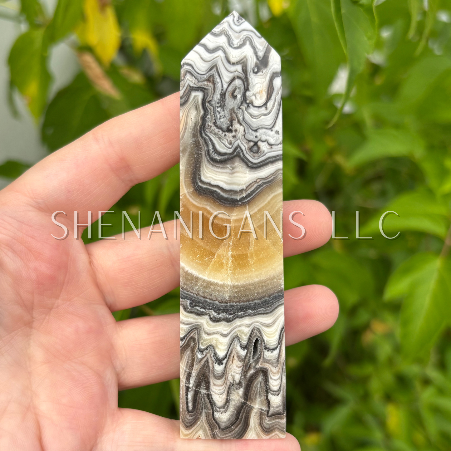 Zebra Calcite Point