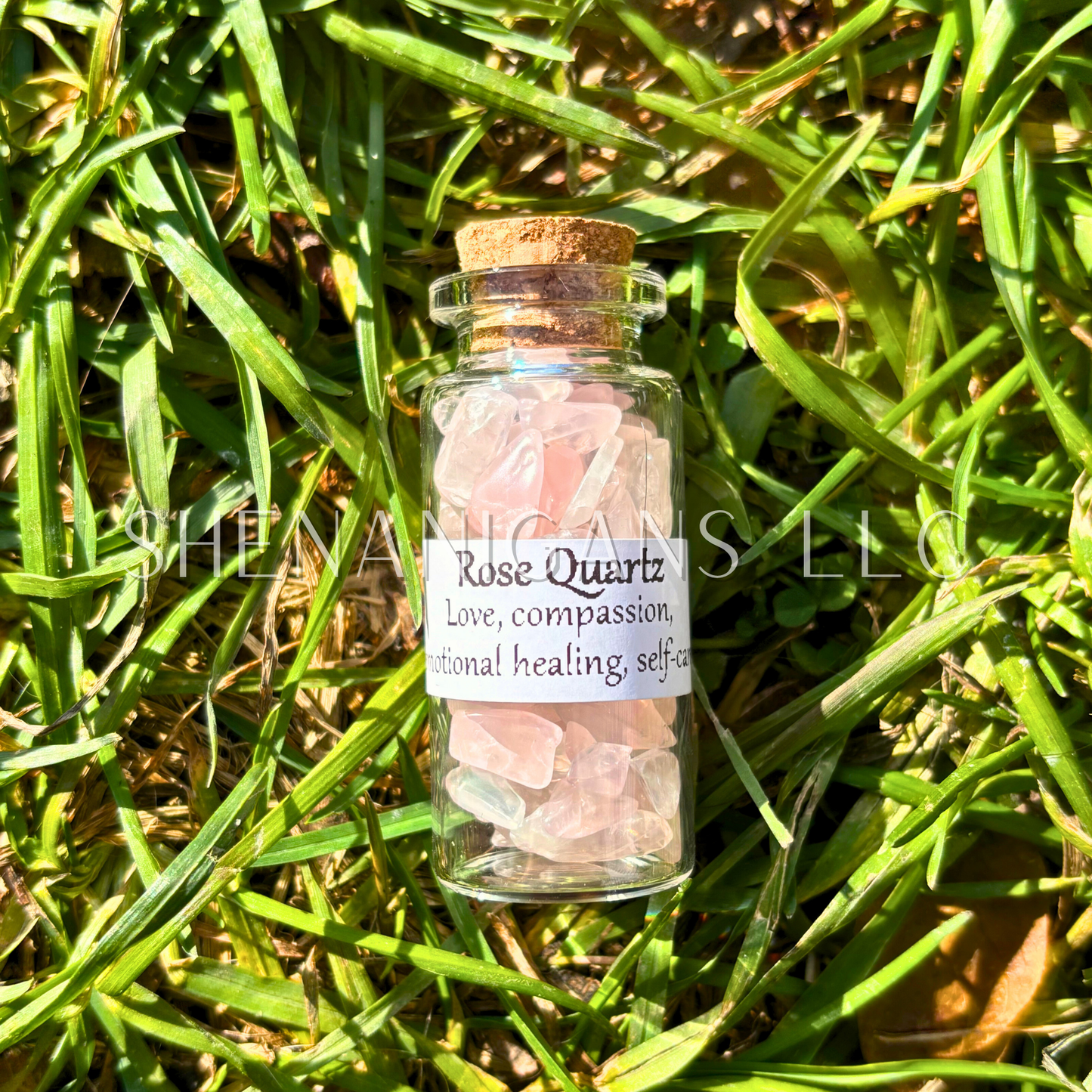 10 ML Crystal Chips - Jar with Cork - Curio Jar