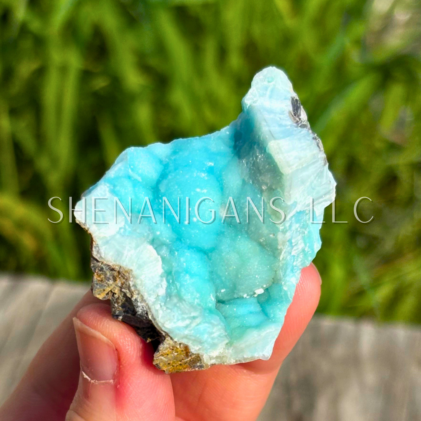 Aragonite Raw Specimen - Blue