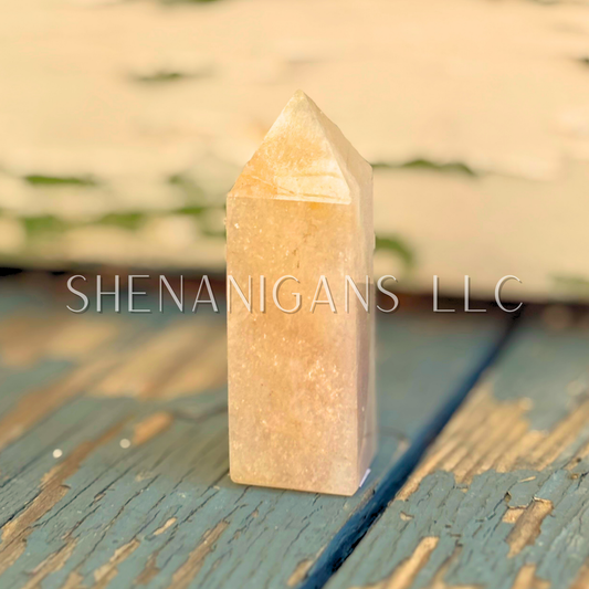 2.5" Moonstone Polished Point Mineral Specimen Gemstone Crystal Obelisk Wand