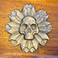 Sunflower Skull Crystal Carving – Transformation & Renewal Symbol