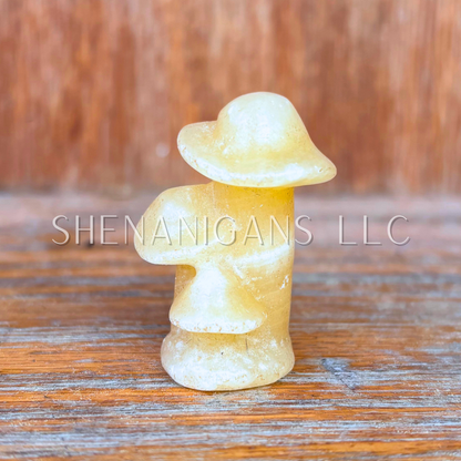 Triple Mushroom - Mini - Crystal Carving
