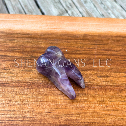 Tooth Teeth Crystal Carving – Strength & Vitality Symbol