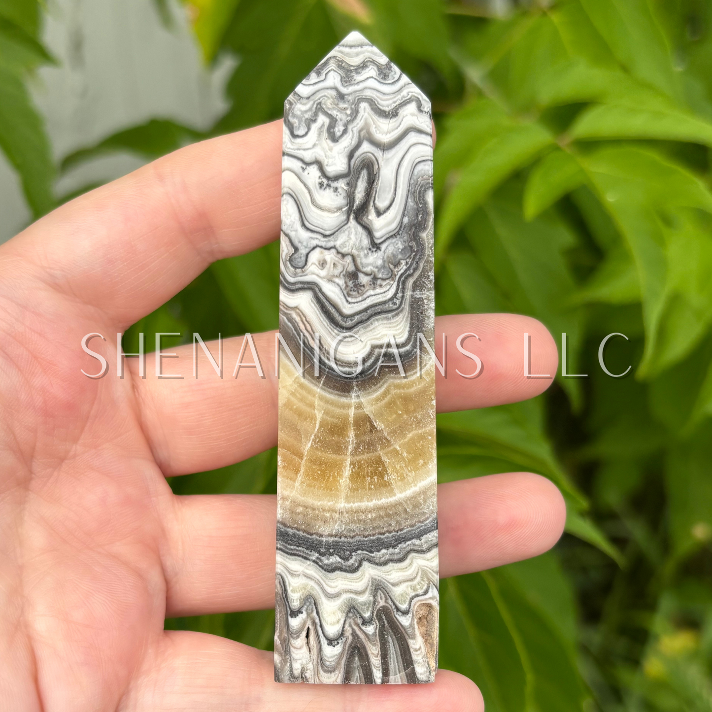 Zebra Calcite Point