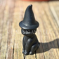 Witch Cat - Obsidian - Crystal Carving