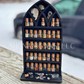 Curio Shelf Gothic Window w/ Tray - Size: Fits 1/2" wide Micro Jars 8x4 - Trinket, Desk, Crystal