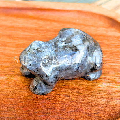 Medium Frog Crystal Carving – Natural Gemstone Figurine