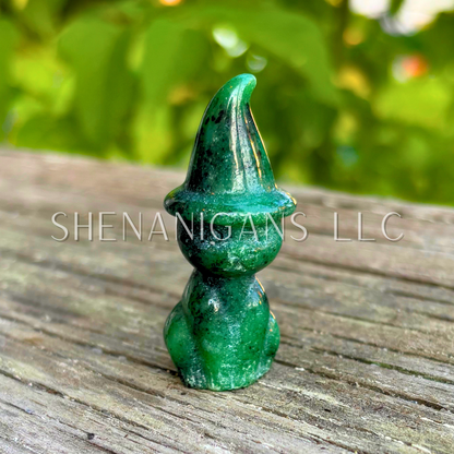 Witch Cat Crystal Carving