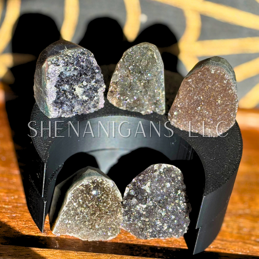 Mini Druzy Geode Towers