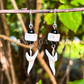 Shark Vertebrae and Shark Tooth Earrings with Crystal Beads