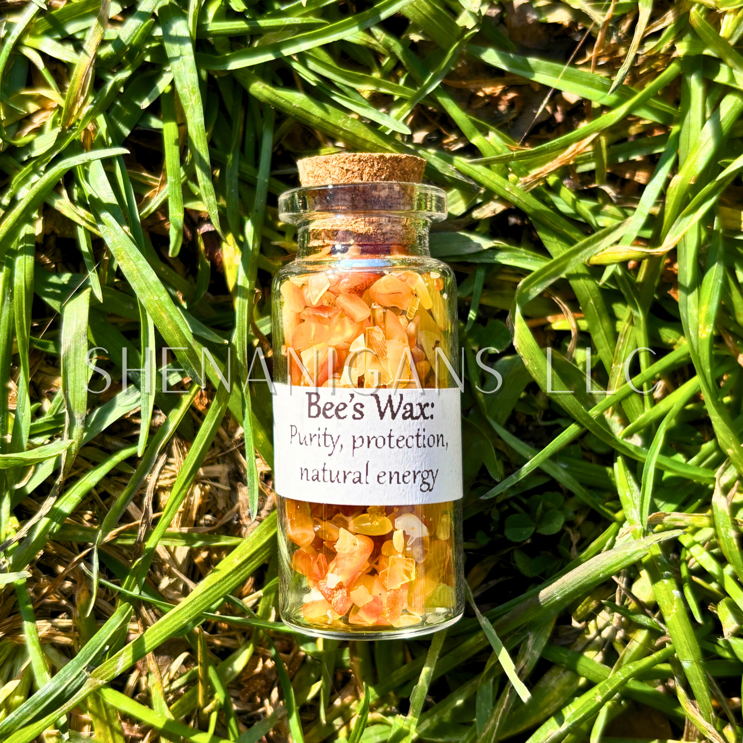 10 ML Crystal Chips - Jar with Cork - Curio Jar