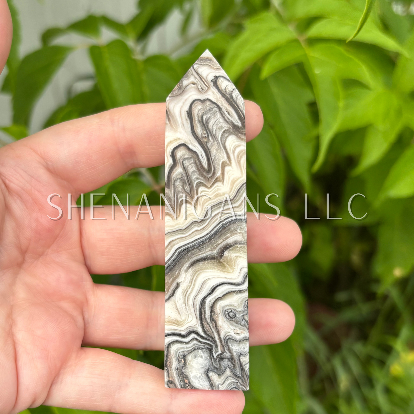 Zebra Calcite Point