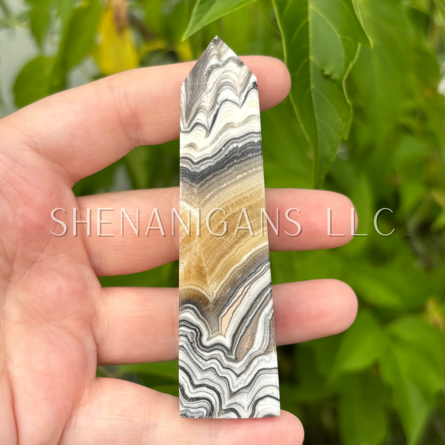 Zebra Calcite Point