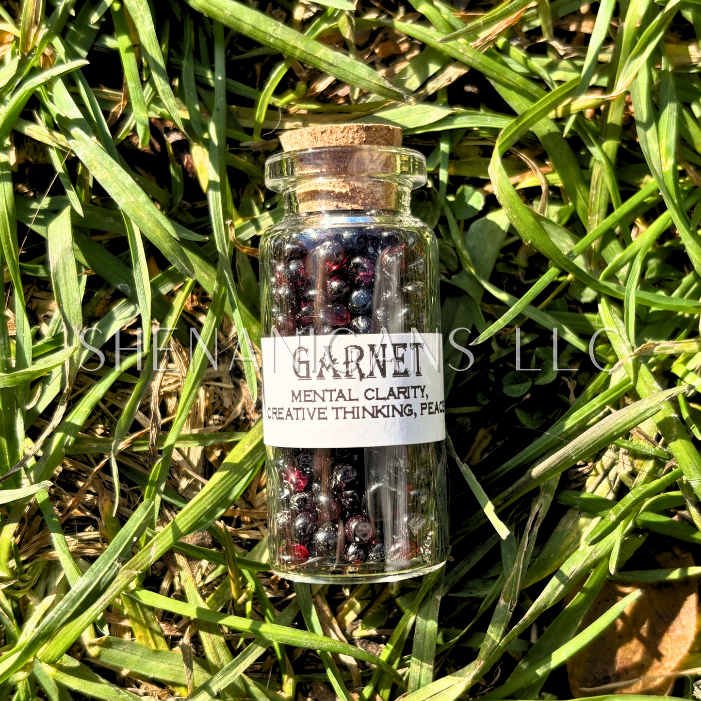 10 ML Crystal Chips - Jar with Cork - Curio Jar