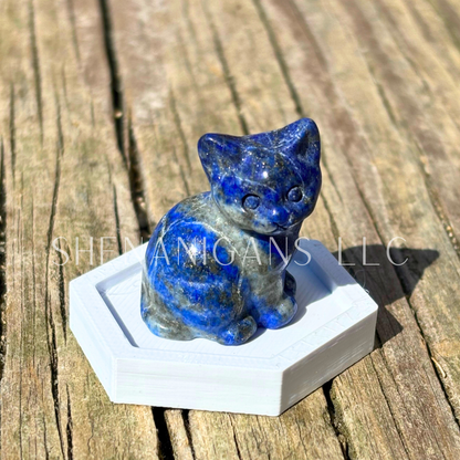 Sitting Cat - Small - Crystal Carving