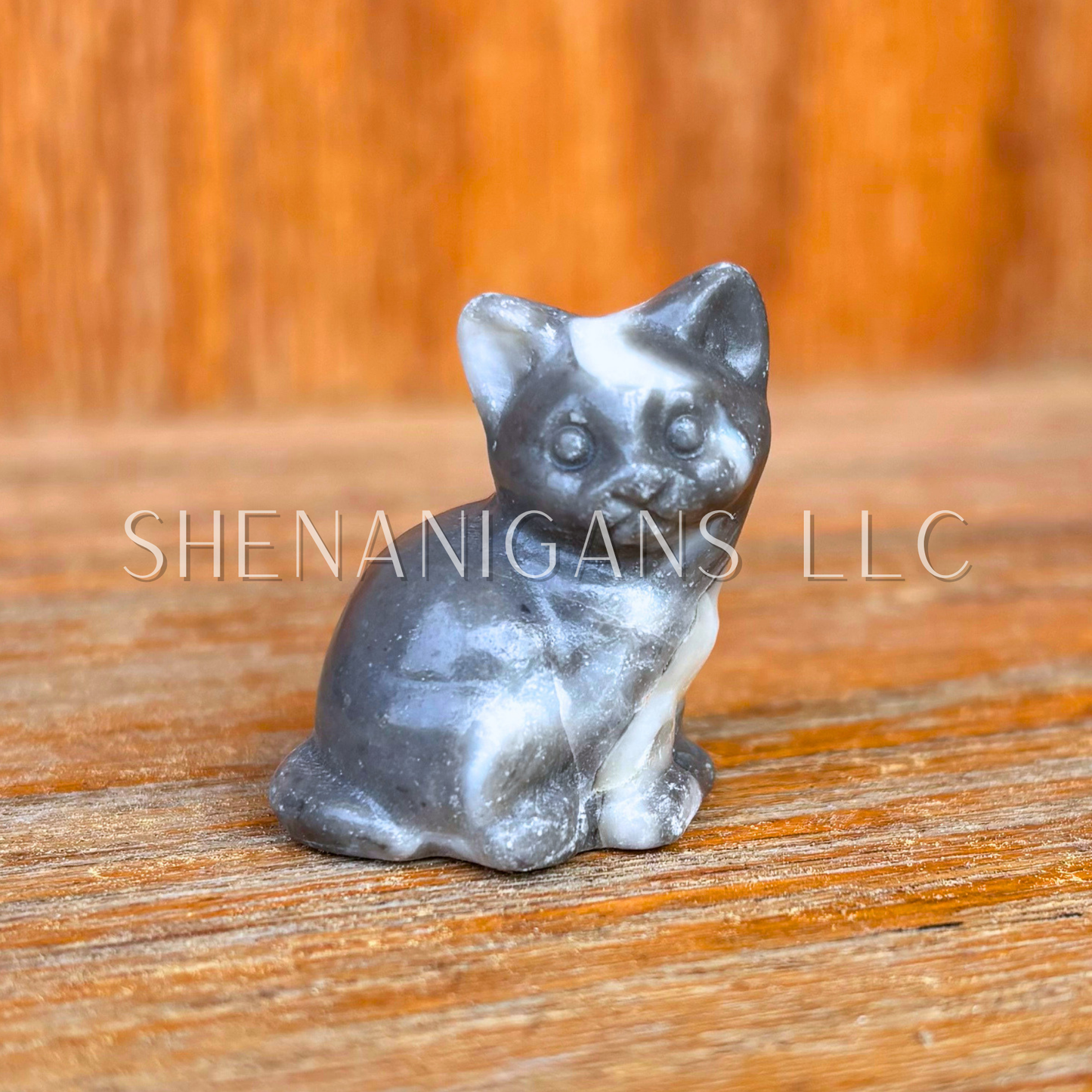 Sitting Cat - Small - Crystal Carving