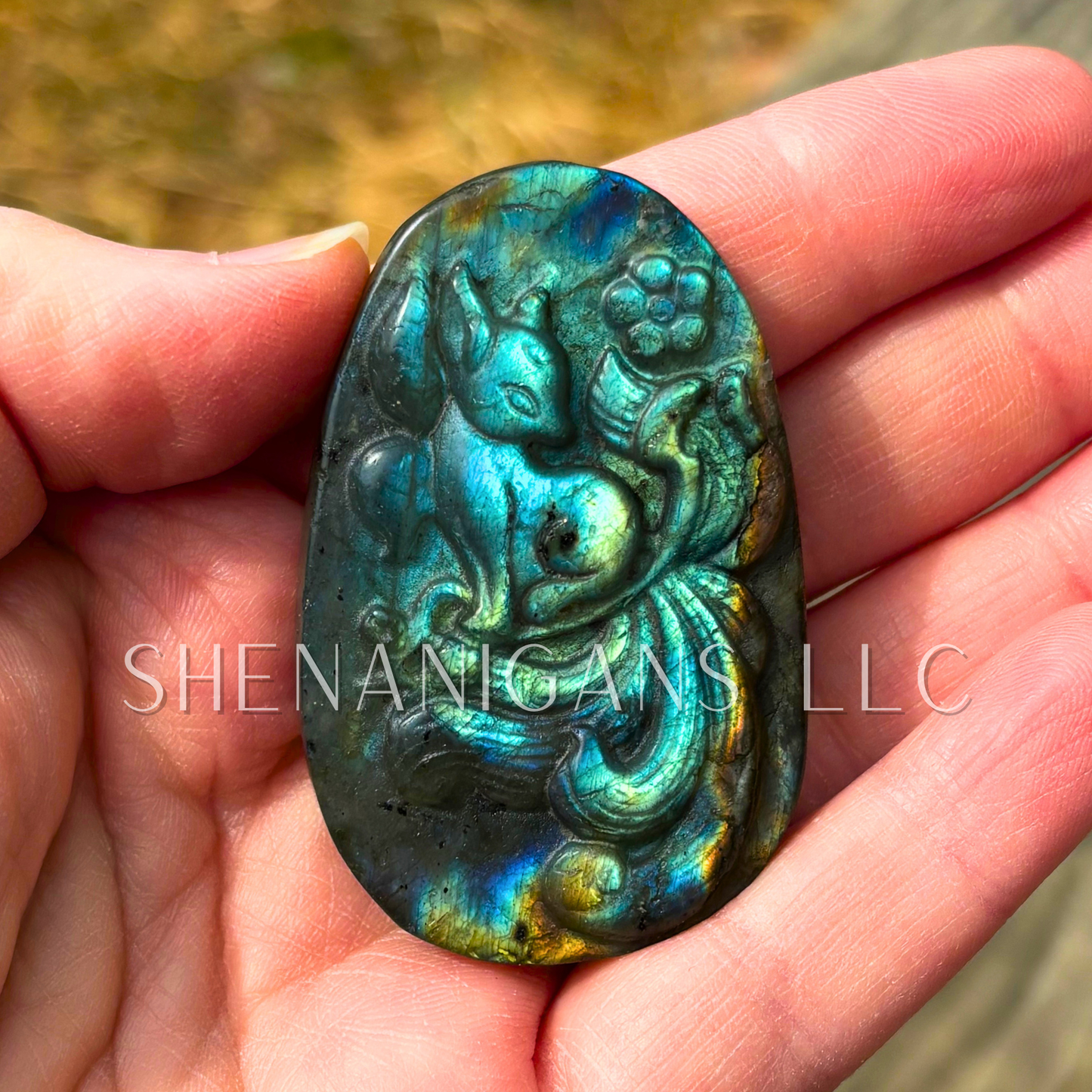 Fox Crystal Carving – Intuition & Cleverness Symbol
