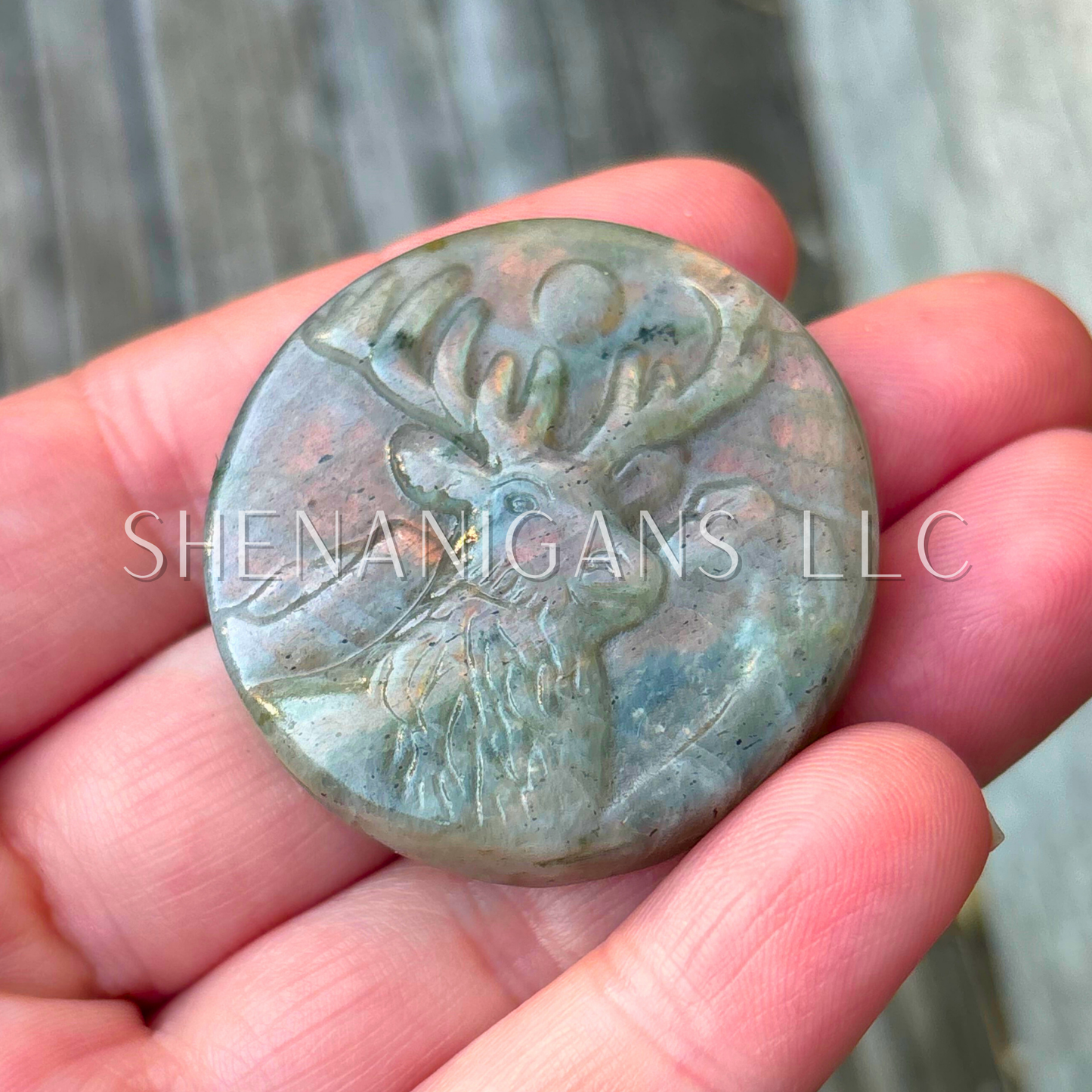 Deer w/ Mountains - Flat Carving