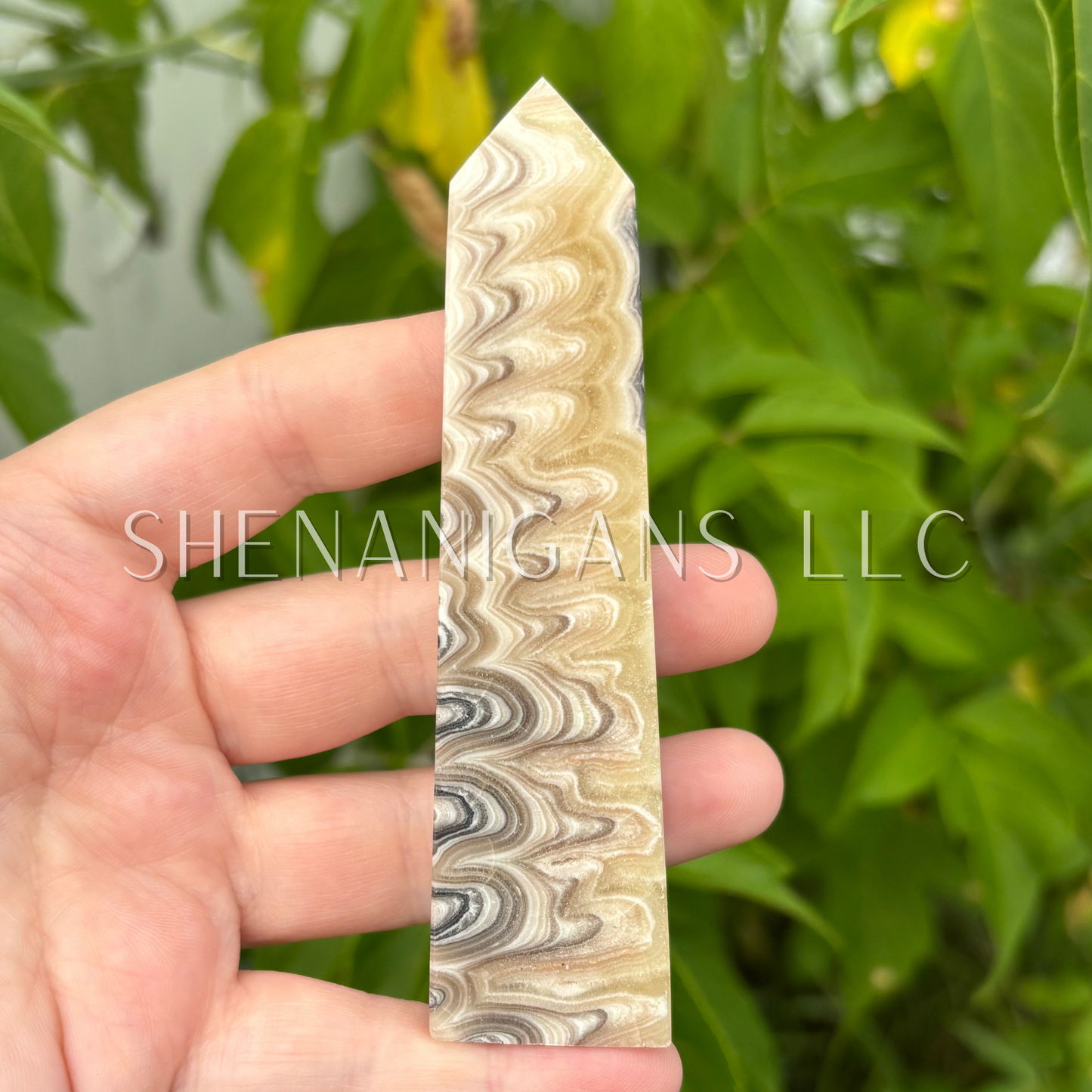 Zebra Calcite Point