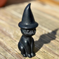 Witch Cat - Obsidian - Crystal Carving