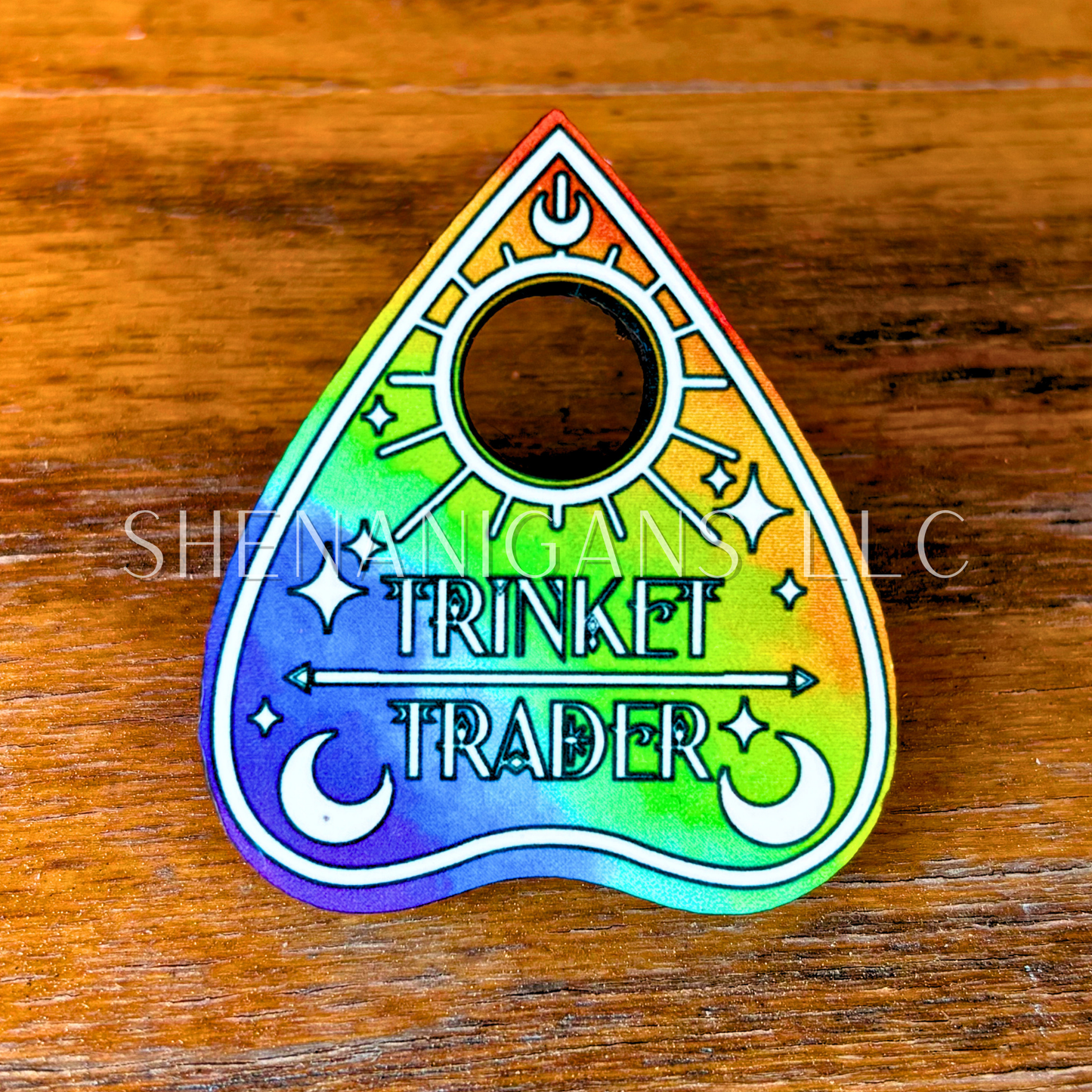 Trinket Trader Rainbow Pride Flag Planchette Pin