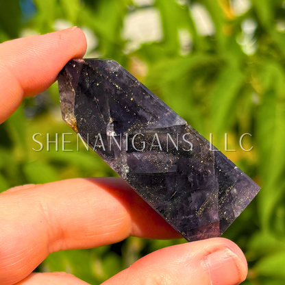 Pyrite Fluorite Point