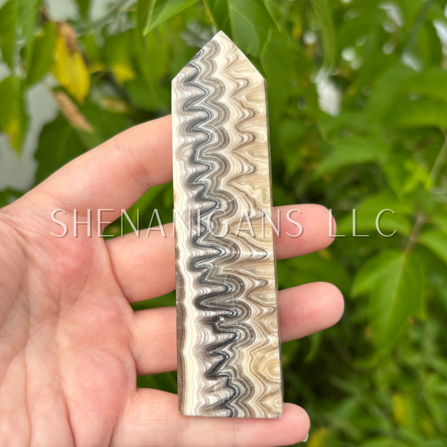 Zebra Calcite Point