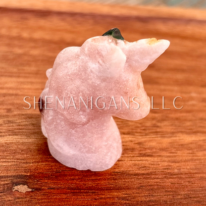 Unicorn Head - Mini - Crystal Carving