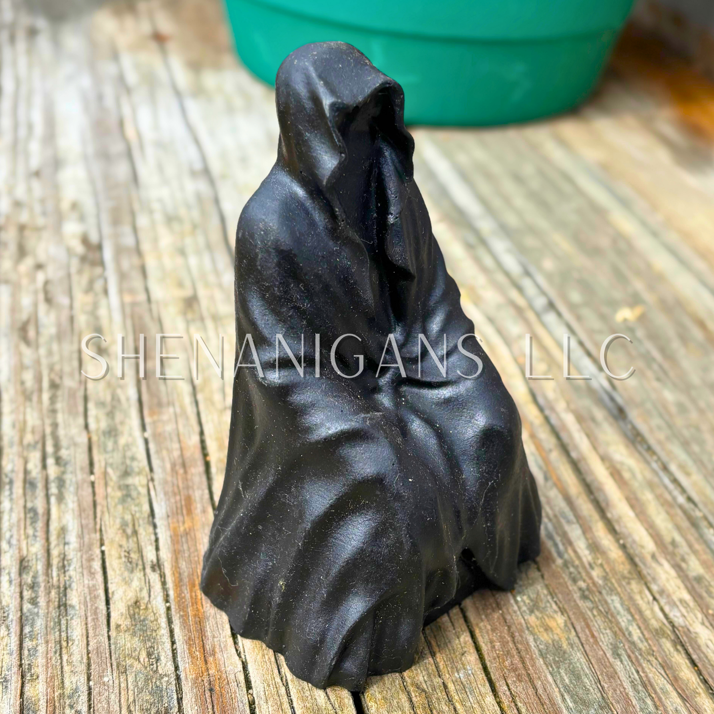 Sitting Reaper - Obsidian - Crystal Carving