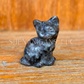 Sitting Cat - Med - Crystal Carving