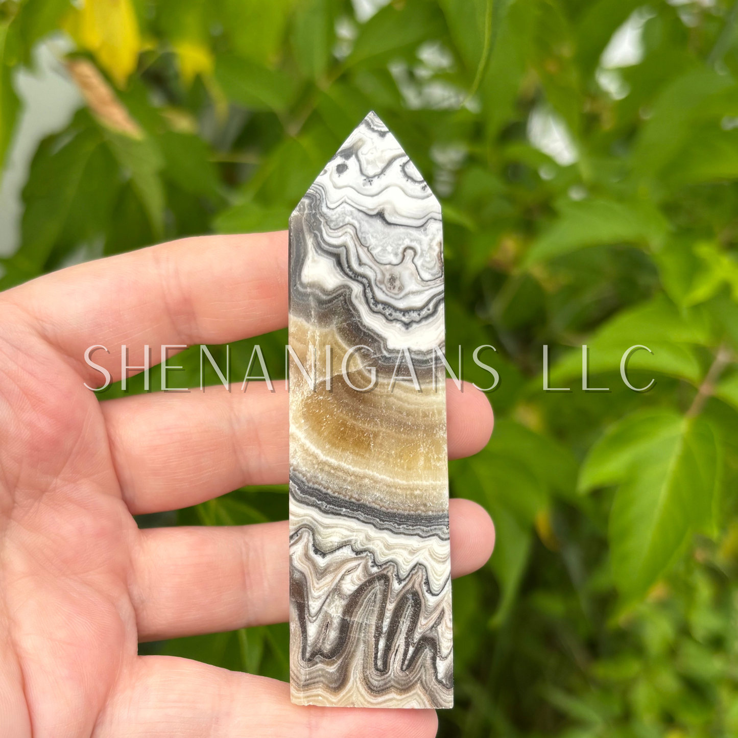 Zebra Calcite Point