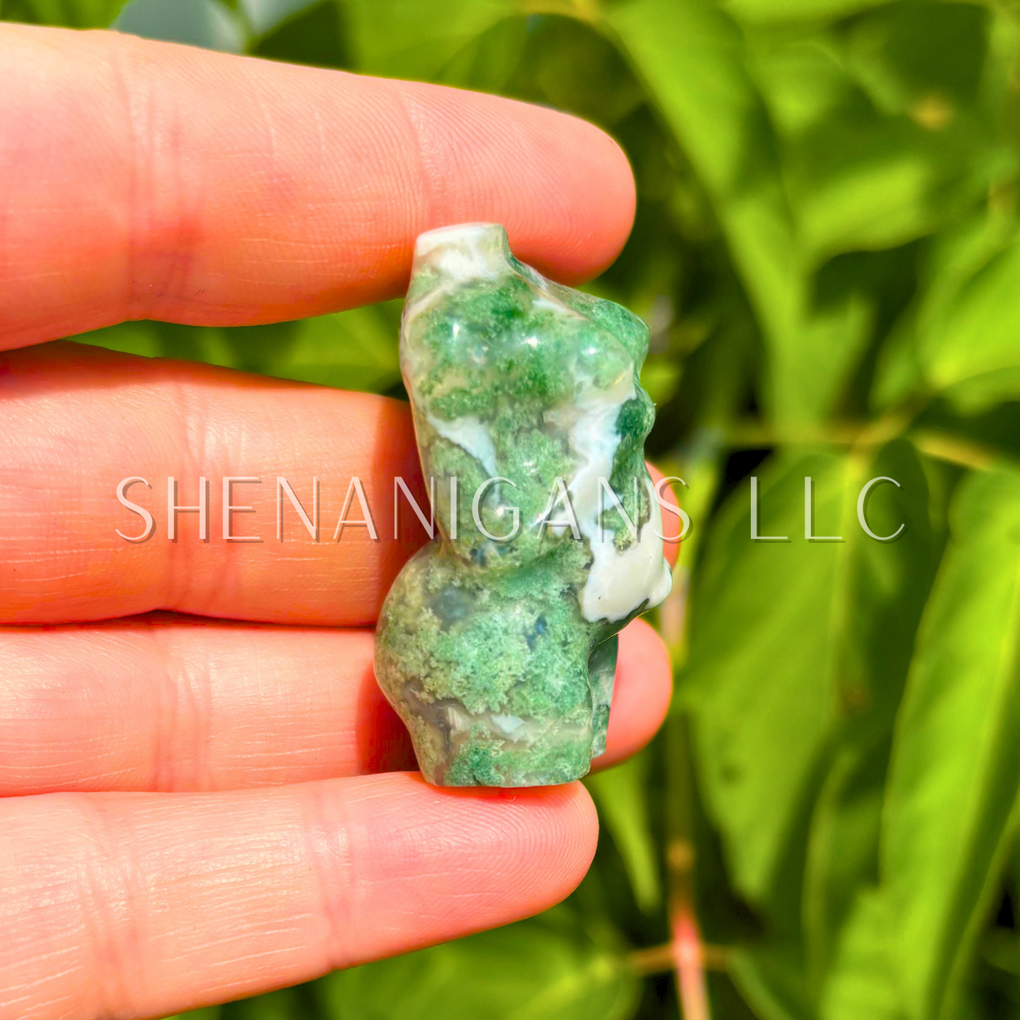 Moss Agate Pregnant Lady Body | Symbol of Fertility & Nurturing Energy