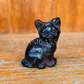 Sitting Cat - Med - Crystal Carving
