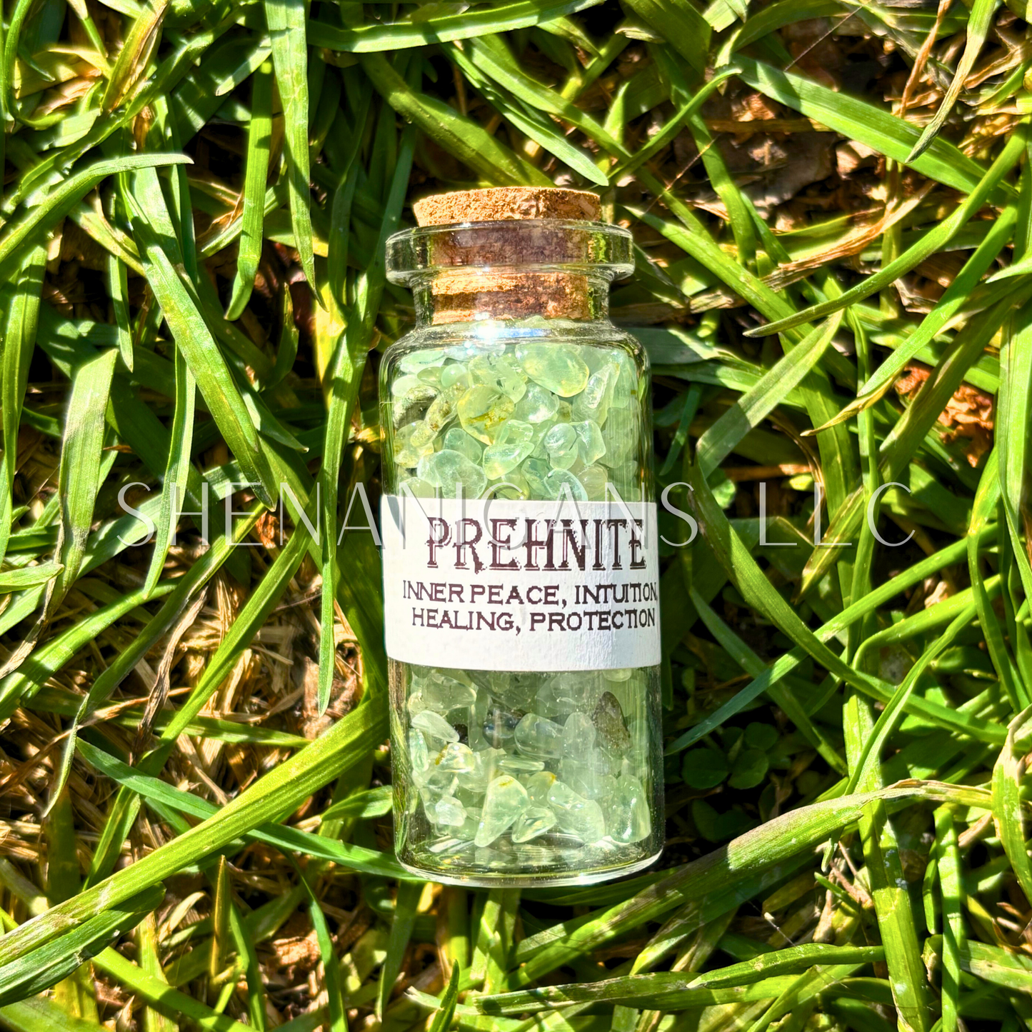 10 ML Crystal Chips - Jar with Cork - Curio Jar