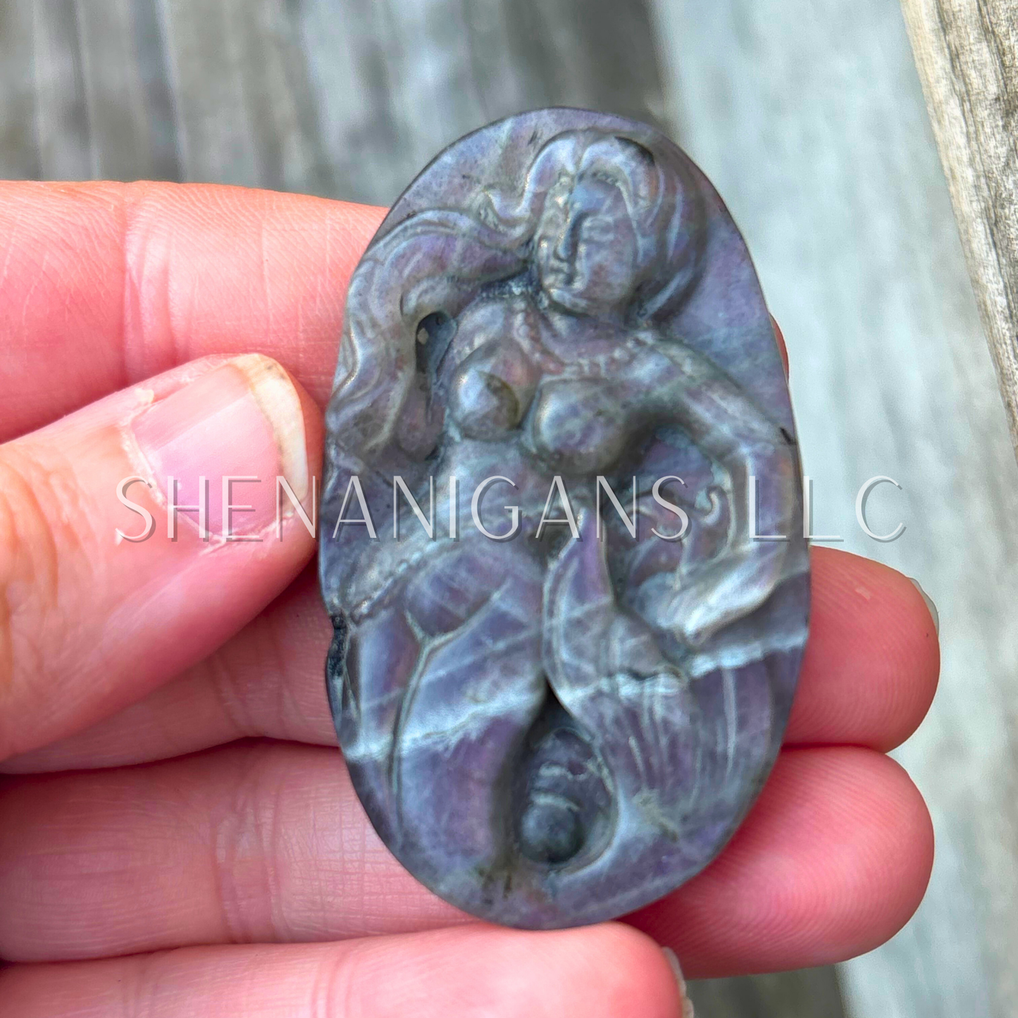 Mermaid - Flat Crystal Carving