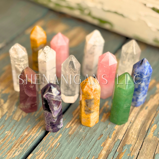 2" Polished Point Mineral Specimen Gemstone Crystal Obelisk Wand