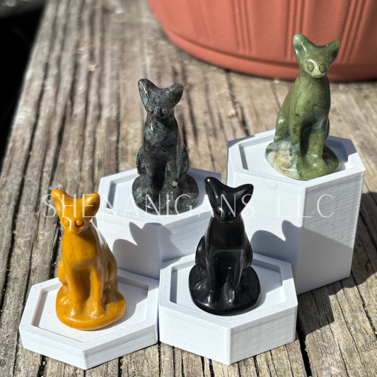 Sphinx Hairless Cat - Small - Crystal Carving