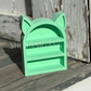 Curio Shelf Arch With Ears - 2 Shelf - Trinket, Desk, Crystal