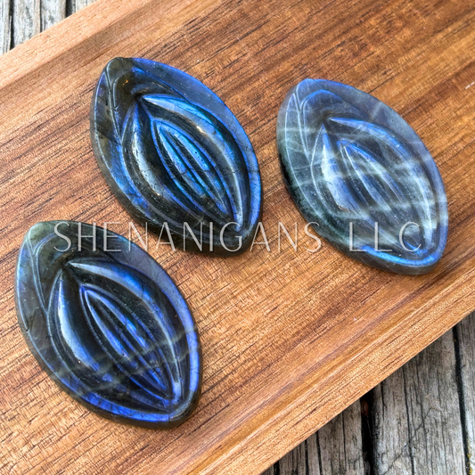 Whispering Eye - Labradorite Flat Carving