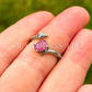 Ruby Ring - Alloy Setting (UV Reactive)