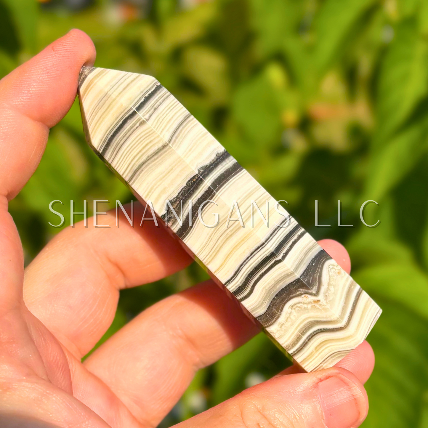 Zebra Calcite Point