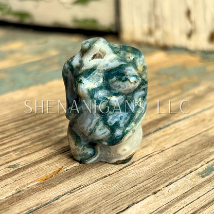 Moss Agate Pregnant Lady Body | Symbol of Fertility & Nurturing Energy