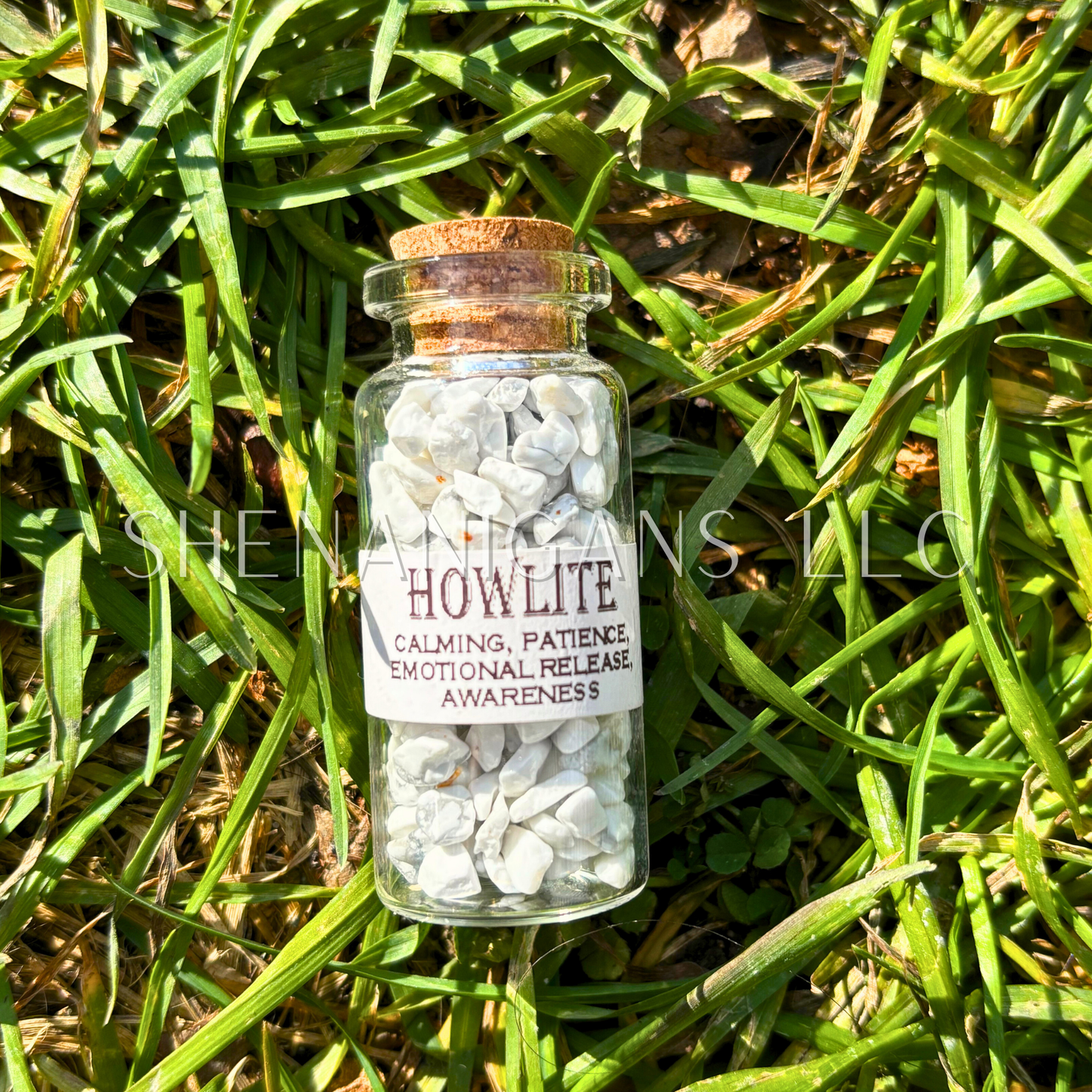 10 ML Crystal Chips - Jar with Cork - Curio Jar