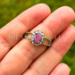 Ruby Ring - Alloy Setting (UV Reactive)